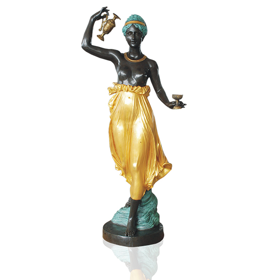 《宴会女子 人物雕塑》